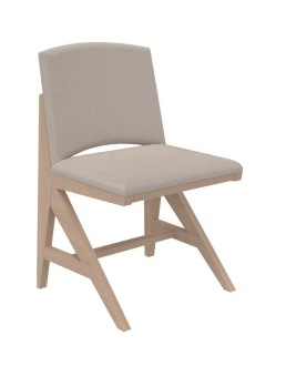 Chaise rembourrée appui sur table Soline